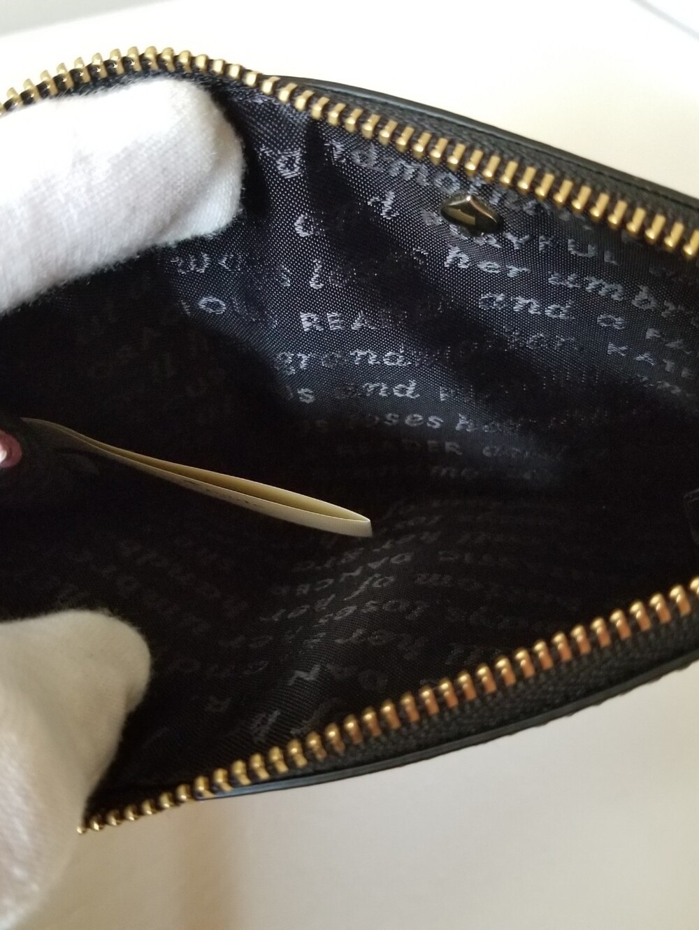 Kate Spade Grant Lane Slim Bee Leather Wristlet - Picture 4 of 8
